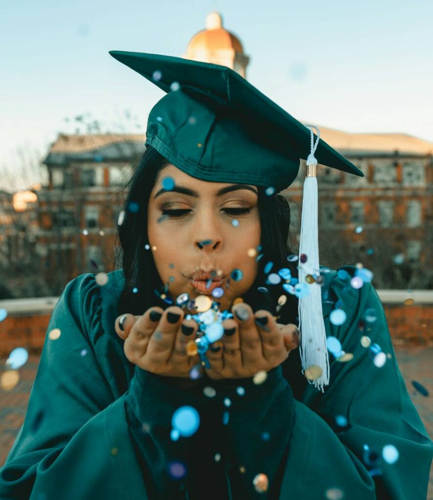 woman wearing academic dress